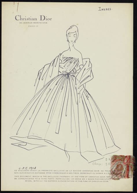 dior haute couture sketches|christian Dior sketches for sale.